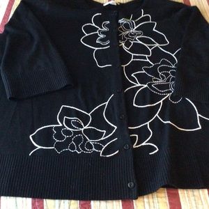 Dressy black cardigan